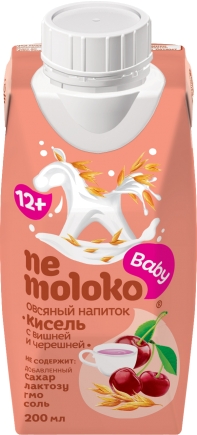 Nemoloko oat «Kissel with cherry and sweet cherry»