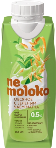 Nemoloko oat drink with matcha green tea